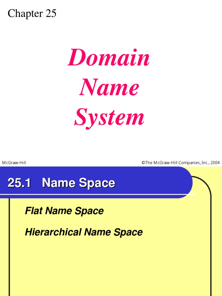 Domain Name System: Mcgraw-Hill ©the Mcgraw-Hill Companies, Inc., 2004 ...