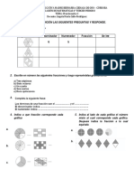 evaluacion fracciones 6° TERCER PERIODO