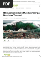 Hikmah Ilahi Dibalik Musibah Gempa Bumi Dan Tsunami - Majalah Islam Asy-Syariah