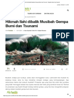 Hikmah Ilahi Dibalik Musibah Gempa Bumi Dan Tsunami - Majalah Islam Asy-Syariah
