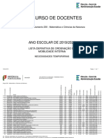 Concurso de docentes Grupo 230 - Matemática e Ciências da Natureza