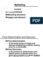 Livestock Marketing: Price Discovery Pricing Methods Marketing Decisions Supply and Demand