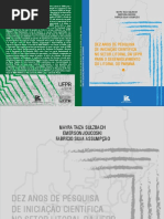 Livro Dez Anos de Pesquisa de Iniciação Cientifica No Setor Litoral