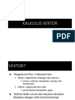 Kuliah Ke I Kalkulus Vektor PDF