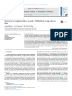 Numerical Investigation of Flow Around A 3D B 2017 International Journal of