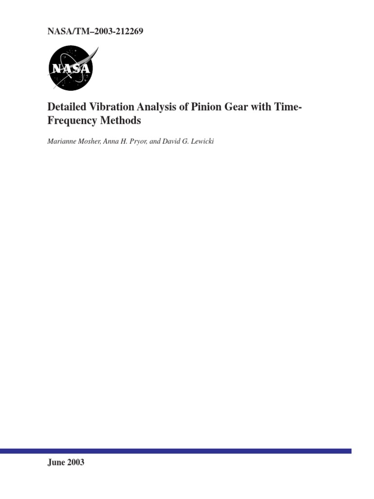 Nasa Report | PDF | Wavelet | Matrix (Mathematics)