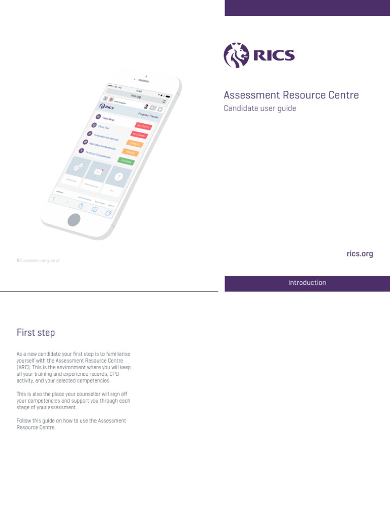 RICS Assessment Resource Centre - UserGuide | PDF | Databases | Computing