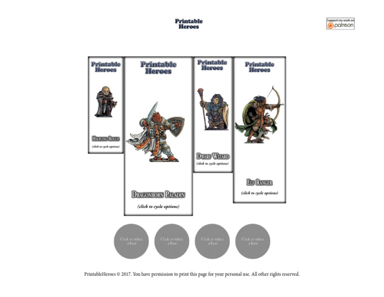 PrintableHeroes Heroes Set02 Free PDF | PDF