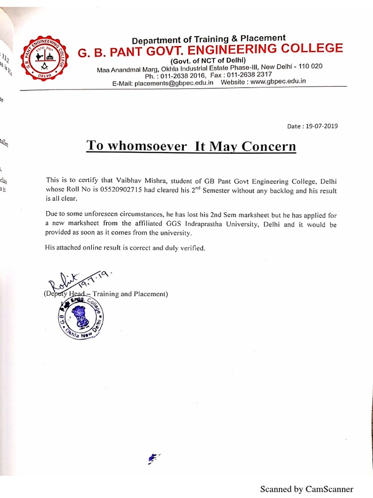 2ndsem Letter | PDF