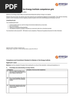 Part B - Member of The Energy Institute Competence Grid