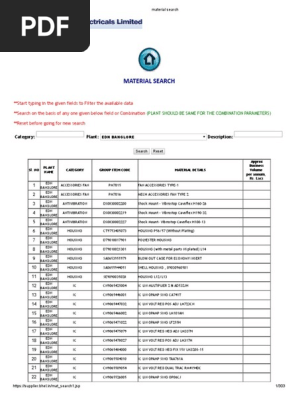 Material Search for EDN Bangalore | PDF | Electrical Components