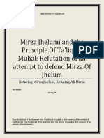 Mirza Jhelumi aand the Principle of Taliq Bil Muhal