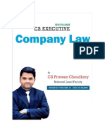 CS Executive Company Law New Syllabus PDF