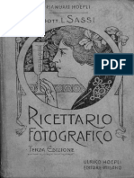 Luigi Sassi - Ricettario Fotografico (Terza Edizione) - Hoepli (1903)