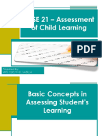 ASSE 21 - Assessment of Child Learning: Prepared By: Mrs. Edelyn D. Sabilla