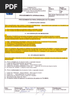 Procedimentos  Operação Amhs