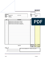 Invoice Sample - Xls SI00359