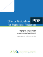 Ethical Guidelines For Statistical Practice