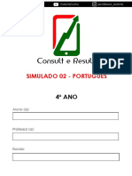 Simulado 02 - Português - 4º Ano (Blog Do Prof. Adonis) PDF