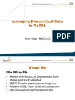 Managing Hierarchical Data in Mysql: Mike Hillyer - Mysql Ab