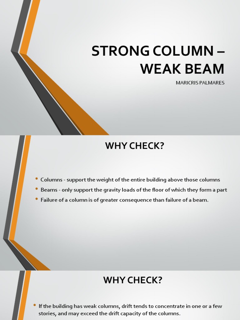 Strong Column - Weak Beam Design Guide | PDF