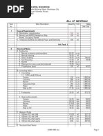 BILL OF MATERIALS Custodio