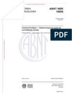 ABNT NBR 16606 Cimento Portland. Determinacao Da Pasta de Consistencia Normal