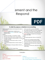 Agreement and The Respond CHAP 2