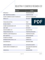 Base de Datos Industria y Comercio Regimen Comun