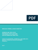 RPS Kurikulum S1 Departemen Matematika 2018 Indonesia PDF