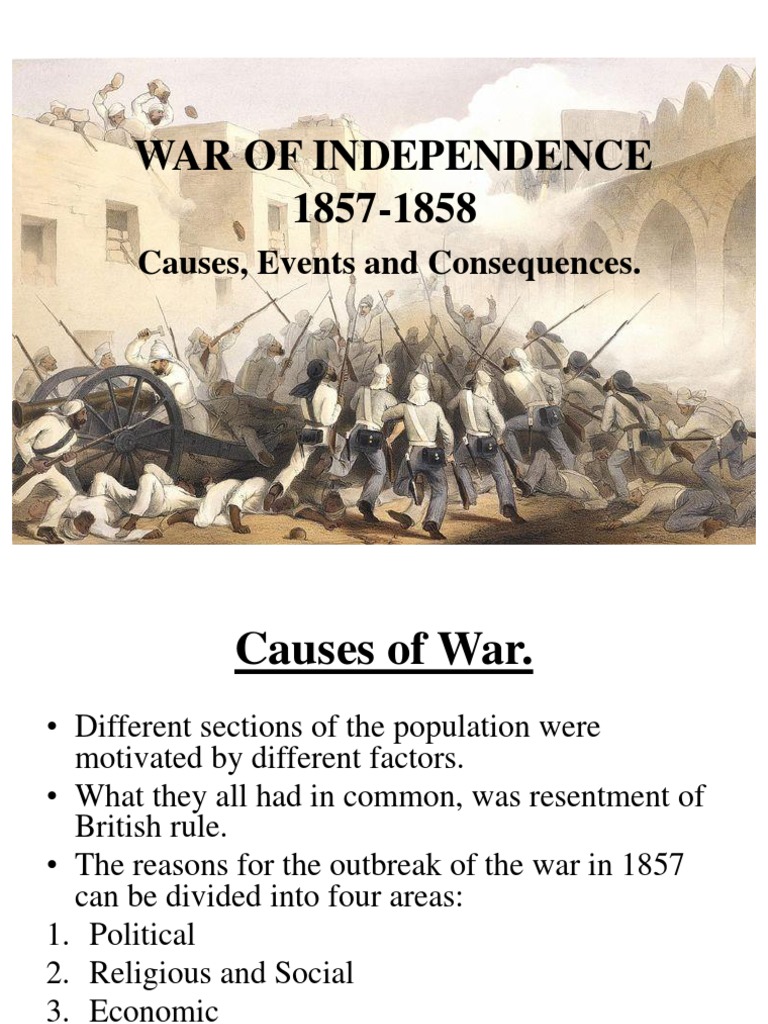 War of Independence 1857-1858: Causes, Events and Consequences | PDF