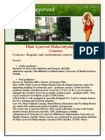 Courses at Tilak Ayurved PDF