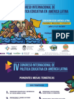 Congreso Internacional de Política Educativa en América Latina