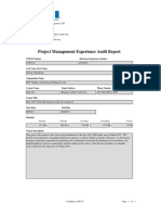 PMI Auditor's Report From Project Management Institute