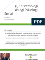Ontologi, Epistemologi, Dan Aksiologi Psikologi Sosial
