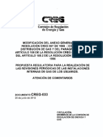 D-033-12 Revisiones Periodicas de Gas