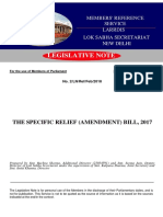 Specific Relief Amendment Bill 2017