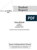 Eden Mcdaid: Grade 4 Semester 1 December 2017