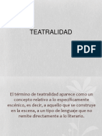 El Concepto de Teatralidad