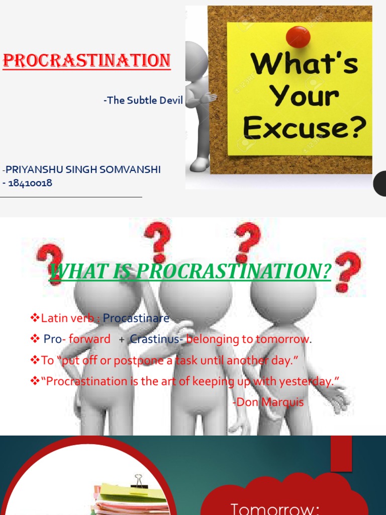 Understanding Procrastination | PDF | Career & Growth