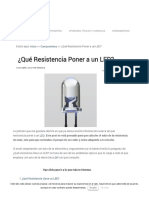 Resistencia para Led