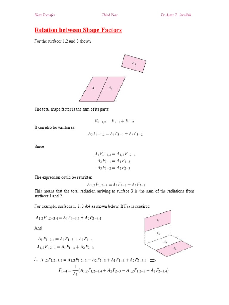 Relation Between Shape Factors | PDF | Science & Mathematics