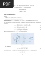 ME321A Lab: Experimental Stress Analysis Experiment No.4: Photoelasticity