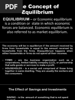 The Concept of Equilibrium