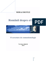 ! Mihai Botez - Romanii Despre Ei Insisi PDF