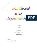 Actuarial 1 Los Seguros Personales