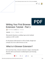 Writing Your First Browser Extension Tutorial