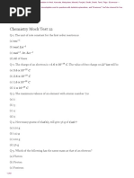 Chemistry Mock Test 12: Examrace