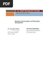 B.Voc (Retail Management ) Business Communication and Personality Development General   Paper I.pdf