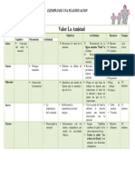 Ejemplo de Una Planificacion de Valores